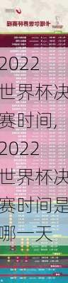 2022世界杯决赛时间,2022世界杯决赛时间是哪一天