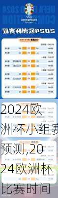 2024欧洲杯小组赛预测,2024欧洲杯比赛时间