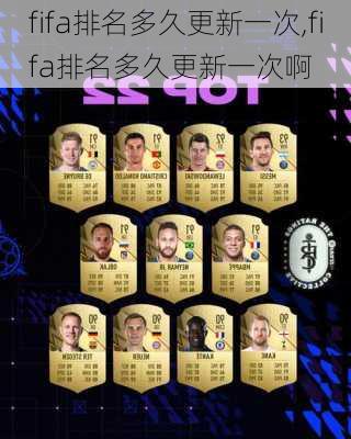 fifa排名多久更新一次,fifa排名多久更新一次啊