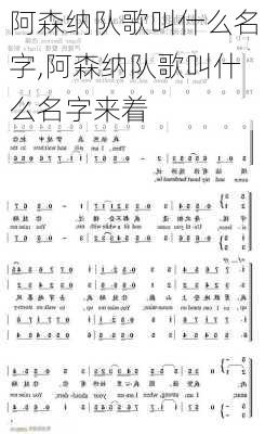 阿森纳队歌叫什么名字,阿森纳队歌叫什么名字来着