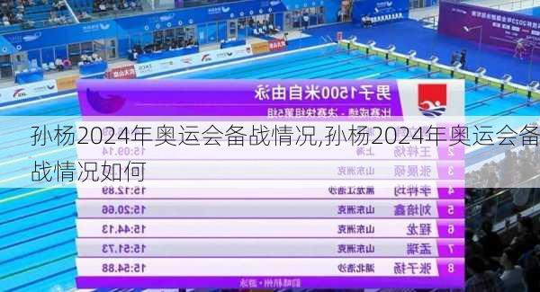 孙杨2024年奥运会备战情况,孙杨2024年奥运会备战情况如何