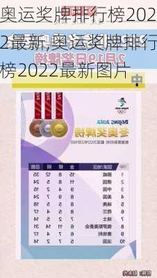 奥运奖牌排行榜2022最新,奥运奖牌排行榜2022最新图片