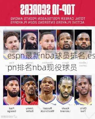 espn最新nba球员排名,espn排名nba现役球员