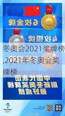 冬奥会2021奖牌榜,2021年冬奥会奖牌榜