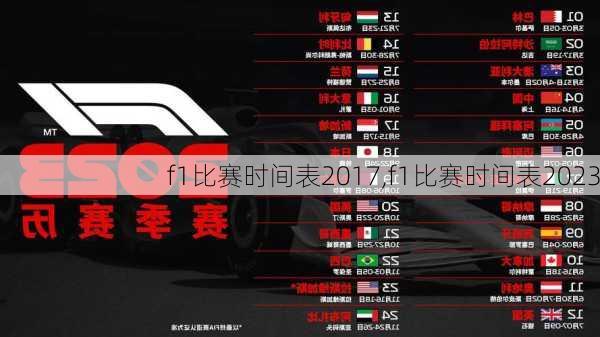 f1比赛时间表2017,f1比赛时间表2023