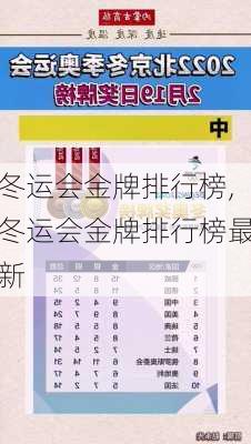 冬运会金牌排行榜,冬运会金牌排行榜最新