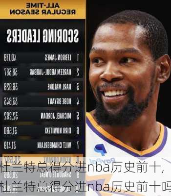 杜兰特总得分进nba历史前十,杜兰特总得分进nba历史前十吗