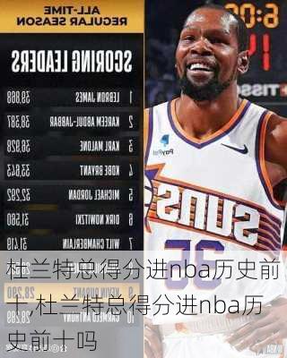 杜兰特总得分进nba历史前十,杜兰特总得分进nba历史前十吗