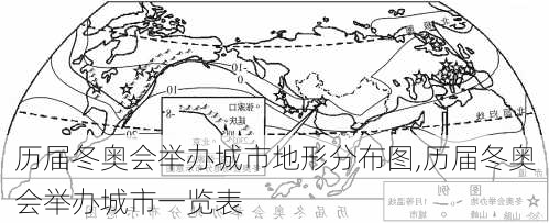 历届冬奥会举办城市地形分布图,历届冬奥会举办城市一览表