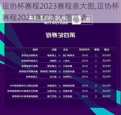 足协杯赛程2023赛程表大图,足协杯赛程2023赛程表大图高清