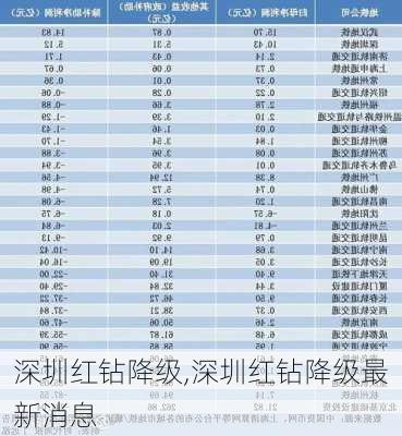 深圳红钻降级,深圳红钻降级最新消息