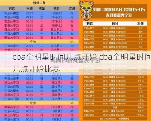 cba全明星时间几点开始,cba全明星时间几点开始比赛