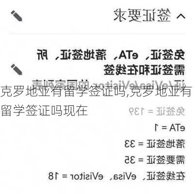 克罗地亚有留学签证吗,克罗地亚有留学签证吗现在