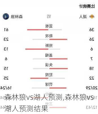 森林狼vs湖人预测,森林狼vs湖人预测结果