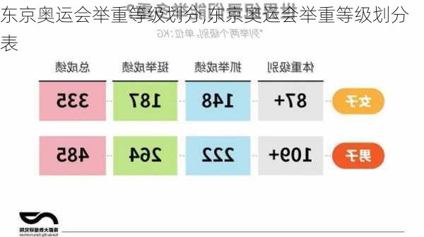 东京奥运会举重等级划分,东京奥运会举重等级划分表