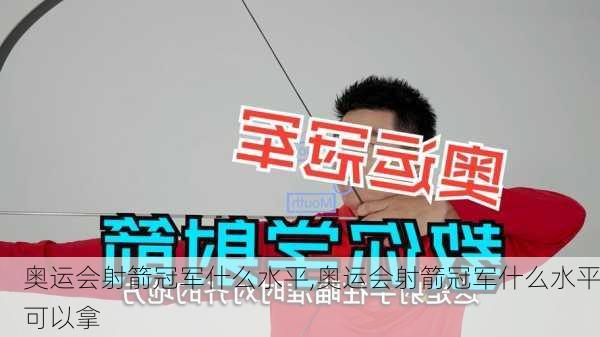 奥运会射箭冠军什么水平,奥运会射箭冠军什么水平可以拿