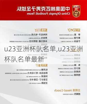 u23亚洲杯队名单,u23亚洲杯队名单最新