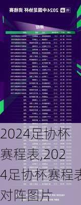 2024足协杯赛程表,2024足协杯赛程表对阵图片