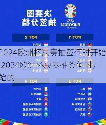 2024欧洲杯决赛抽签何时开始,2024欧洲杯决赛抽签何时开始的