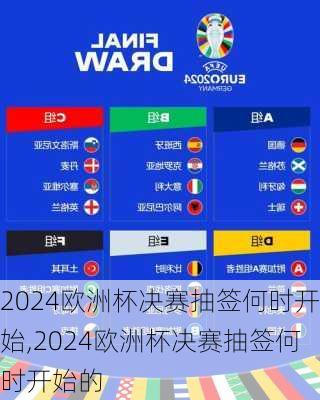 2024欧洲杯决赛抽签何时开始,2024欧洲杯决赛抽签何时开始的