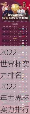 2022世界杯实力排名,2022年世界杯实力排行