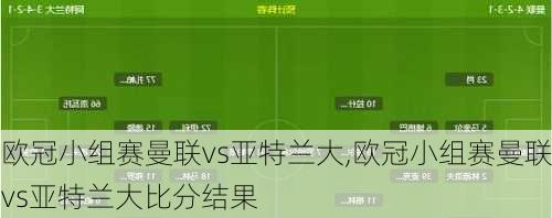 欧冠小组赛曼联vs亚特兰大,欧冠小组赛曼联vs亚特兰大比分结果