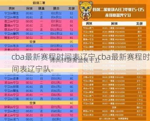 cba最新赛程时间表辽宁,cba最新赛程时间表辽宁队