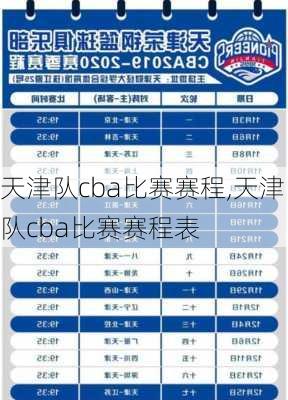 天津队cba比赛赛程,天津队cba比赛赛程表