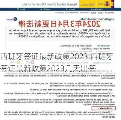 西班牙签证最新政策2023,西班牙签证最新政策2023几天出签