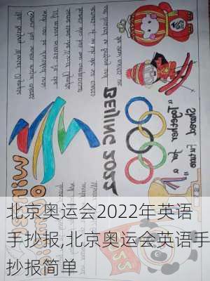 北京奥运会2022年英语手抄报,北京奥运会英语手抄报简单