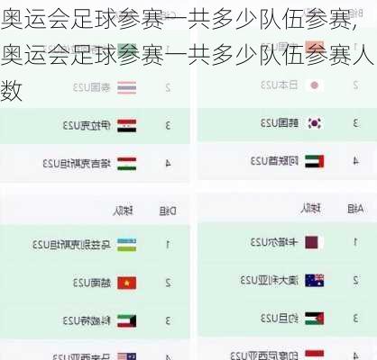 奥运会足球参赛一共多少队伍参赛,奥运会足球参赛一共多少队伍参赛人数