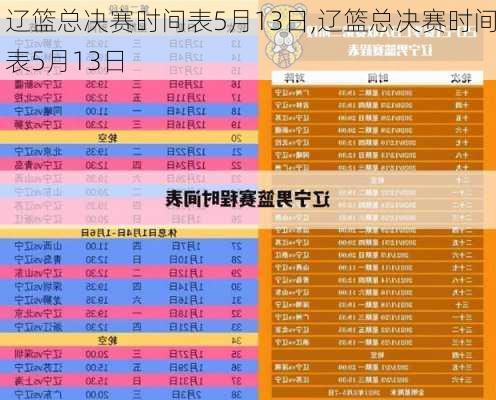 辽篮总决赛时间表5月13日,辽篮总决赛时间表5月13日