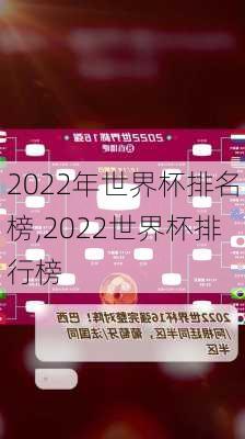 2022年世界杯排名榜,2022世界杯排行榜