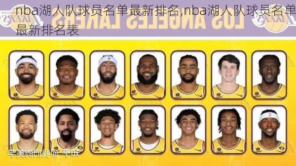 nba湖人队球员名单最新排名,nba湖人队球员名单最新排名表