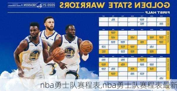 nba勇士队赛程表,nba勇士队赛程表最新