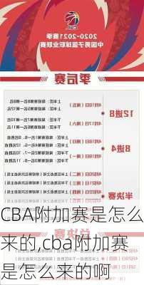 CBA附加赛是怎么来的,cba附加赛是怎么来的啊