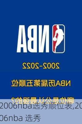 2006nba选秀顺位表,2006nba 选秀