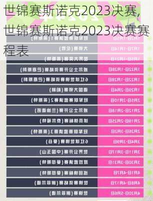 世锦赛斯诺克2023决赛,世锦赛斯诺克2023决赛赛程表