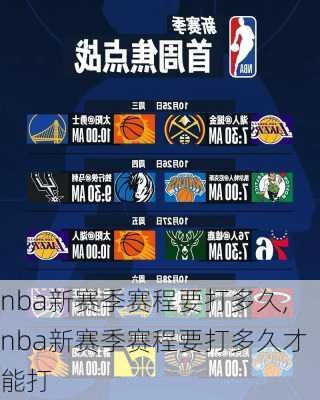 nba新赛季赛程要打多久,nba新赛季赛程要打多久才能打