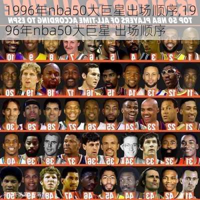 1996年nba50大巨星出场顺序,1996年nba50大巨星 出场顺序