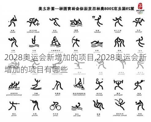 2028奥运会新增加的项目,2028奥运会新增加的项目有哪些