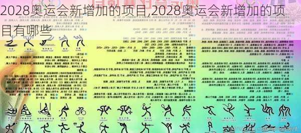 2028奥运会新增加的项目,2028奥运会新增加的项目有哪些