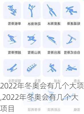 2022年冬奥会有几个大项,2022年冬奥会有几个大项目