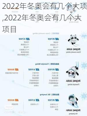 2022年冬奥会有几个大项,2022年冬奥会有几个大项目