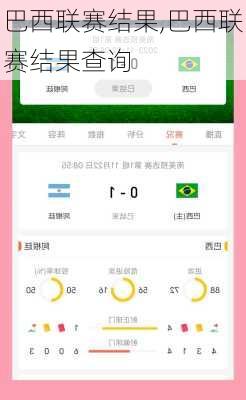 巴西联赛结果,巴西联赛结果查询
