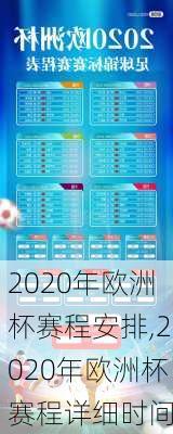 2020年欧洲杯赛程安排,2020年欧洲杯赛程详细时间