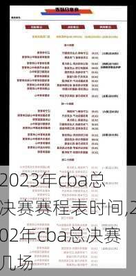 2023年cba总决赛赛程表时间,202年cba总决赛几场