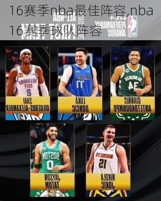 16赛季nba最佳阵容,nba16赛季球队阵容