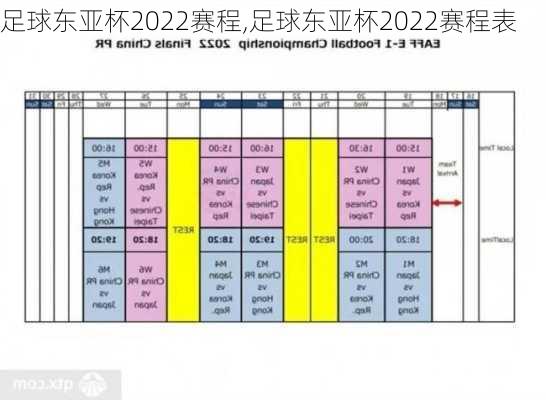 足球东亚杯2022赛程,足球东亚杯2022赛程表