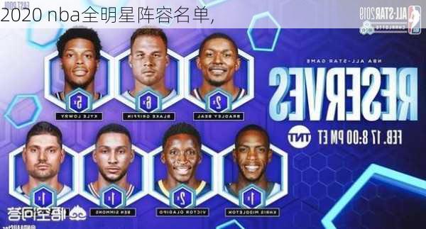 2020 nba全明星阵容名单,